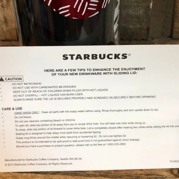Starbuck Christmas 16 Oz Hot Cold Tumbler 2013 - Picture 3 of 4